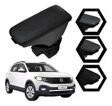 Apoio De Braço Vw T-cross 2019 Em Diante Com Porta Objetos material sintético Preto