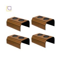 Apoio De Copo Sofá Dobravel Kit 4 Peças Mdf Apoio De Copo Sofá Dobravel Kit 4 Peças Mdf