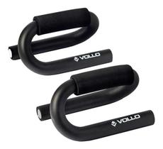 Apoio de flexão em aço empunhaduras e bases antiderrapante par