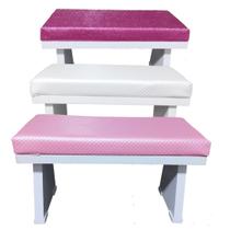 Apoio de mão para manicure e nail designer,em MDF e corvin