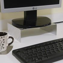 Apoio de Monitor Xadrez 20 x 6 cm - Alumínio