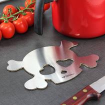 Apoio de Panelas - Inox - Modelo Caveira -Love Skul Apoio de Panelas - Inox - Modelo Caveira -Love Skul
