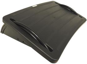 Apoio de Pé Ergonômico e Antiderrapante Preto Ajustável