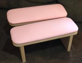 Apoio de Punho Mdf Cru 15mm Rosa bebê Apoio de Punho Mdf Cru 15mm Rosa bebê