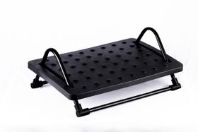 Apoio Descanso Ergonômico Para Os Pés Massageador Preto Aço