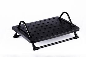 Apoio Descanso Ergonômico Para Os Pés Massageador Preto Aço Apoio Descanso Ergonômico Para Os Pés Massageador Preto Aço