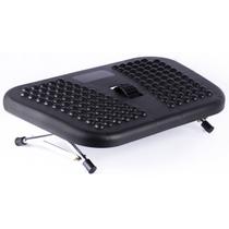 Apoio Descanso Para Pés Massageador Ergonomico Com Ajuste de Altura Preto
