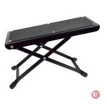 Apoio Descanso Pé Violão Clássico Metal Preto Borracha