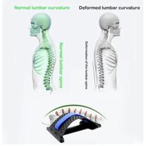 Apoio encosto lombar coluna massageador para alívio postura 3 níveis