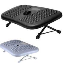 Apoio Ergonômico para os Pés Com Regulagem de altura Roldana Central Cinza ou Preto