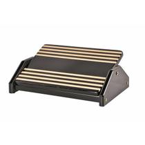 Apoio Ergonômico Para Pés Em MDF Cor Preto Black Piano Ajustável Souza 3704