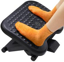 Apoio para os pés ErGear Under Desk ajustável com 3 configurações de altura Apoio para os pés ErGear Under Desk ajustável com 3 configurações de altura