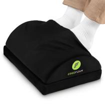 Apoio para os pés ErgoFoam ajustável embaixo da mesa com bolso quente