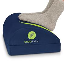 Apoio para os pés ErgoFoam Ergonômico Ajustável Azul Marinho