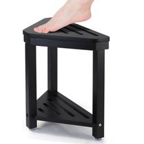 Apoio para pés de chuveiro Boulphia Acacia Wood 35x36x25cm Preto Apoio para pés de chuveiro Boulphia Acacia Wood 35x36x25cm Preto