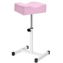 Apoio para pés para pedicure e manicure FOLXNB com altura ajustável rosa