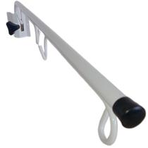 Apoio Para Prender Na Parede Suporte Para Soro / Sondas / Bolsas Aço Carbono Branco