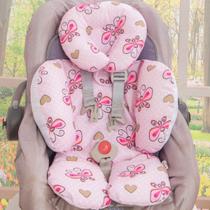 Apoio Redutor de Bebê Conforto Protetor Temático Menino Menina Safari Azul e Rosa - Enxovalnet