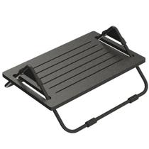 Apoio Suporte Ergonômico para os Pés com Regulagem de Inclinação MDF até 15kg Nr17 Multivisão Preto