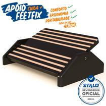 Apoio Suporte Office Ergonômico Ajustável P/ Pés Mdf Stalo