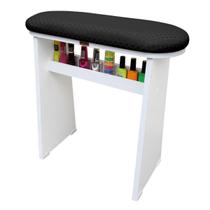 Apoio Suporte para Pernas ou Pé Pedicure Manicure Ergonomico Nails EXTREMO CONFORTO Modelo Premium PRETO