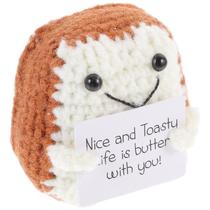Apoios emocionais Pickle Funny Positive Toast Doll Toyvian