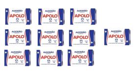 Apolo Algodão Hidrofilizado Caixinha 25G Kit C/10 Caixas Apolo Algodão Hidrofilizado Caixinha 25G Kit C/10 Caixas