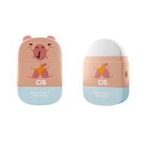 Apontador 2 em 1 com Borracha Cis Capivara Para Escola e Escritório