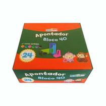 Apontador Bloco 4cm CX 24UN Leo e Leo