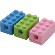 Apontador Bloco de Montar com 3 peças - School Basics