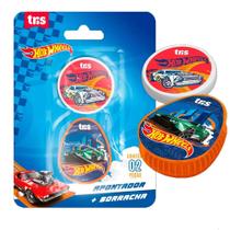 Apontador + borr hot wheels 629308