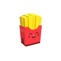 Apontador C/ Depósito + Borracha Lanches TRIS