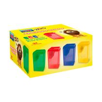 Apontador Coletor Vertical 24un Colorido Material Escolar