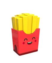 Apontador Com Borracha Tris Lanches Amarelo Apontador Com Borracha Tris Lanches Amarelo