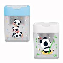 Apontador com coletor Panda 2 furos 346489 - Tilibra Apontador com coletor Panda 2 furos 346489 - Tilibra