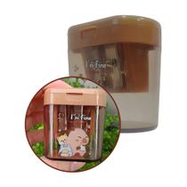 Apontador com Depósito - 2 Tamanhos de Lápis - Capybara - Capivara Fofinha