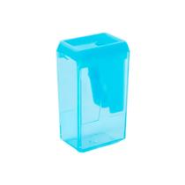 Apontador com Depósito Bloco 40 Azul Pastel - Leo&Leo Apontador com Depósito Bloco 40 Azul Pastel - Leo&Leo