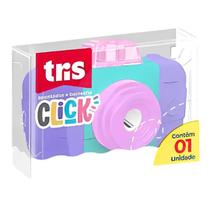 Apontador com Depósito + Borracha Click Câmera - Tris Apontador com Depósito + Borracha Click Câmera - Tris