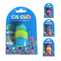 Apontador com Depósito + Borracha Club - Cis Apontador com Depósito + Borracha Club - Cis