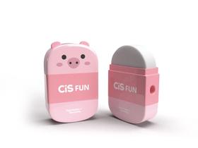 Apontador com Depósito e Borracha Fun - 2 em 1 - Cis