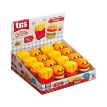 Apontador com Depósito e Borracha Tasty Holic Lanchinhos - Tris