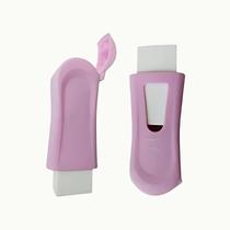 Apontador com depósito e borracha tom pastel Faber-Castell