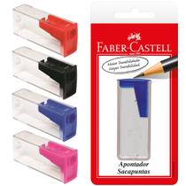 Apontador com Depósito Faber-Castell Blister com 1 un para Lápis Cores Sortidas