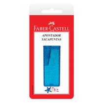 Apontador com Depósito Glitz Azul 1- Faber-Castell
