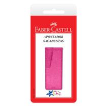 Apontador com Depósito Glitz Rosa 1 - Faber-Castell