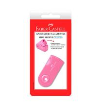 Apontador com Depósito Mini Sleeve Colors Neon Rosa - Faber-Castell