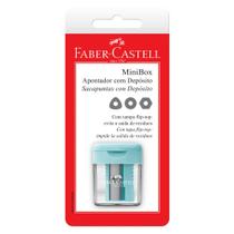 Apontador com Depósito Minibox Verde Pastel 1 - Faber-Castell