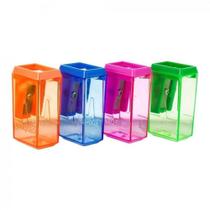 Apontador Com Deposito Retangular Bloco Pequeno Verde - Leo e Leo