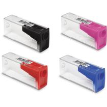 Apontador com deposito Transparente Faber Castell