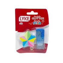 Apontador com Glitter e Borracha Estrela Lyke Kit com 2